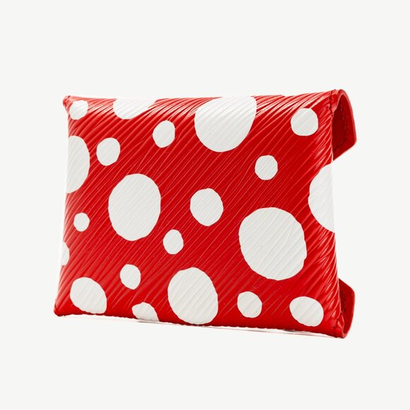 Louis Vuitton x Yayoi Kusama Kirigami Red Epi Dotted Pochette - Picture 3 of 10